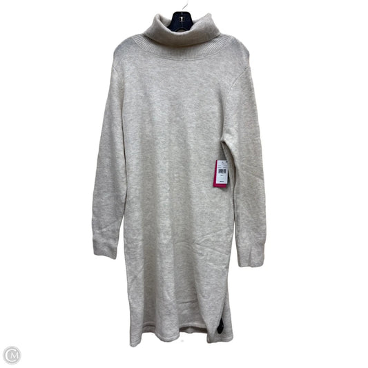 Dress Sweater By Vince Camuto In Tan, Size: L