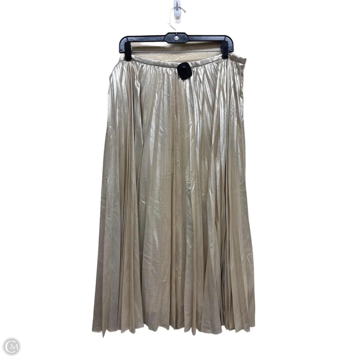 Skirt Midi By Lauren By Ralph Lauren In Gold, Size: 14