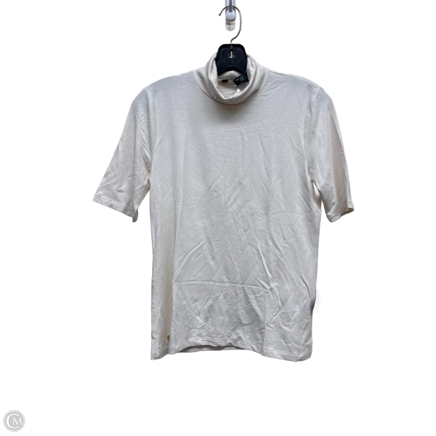 Top Short Sleeve By Lauren By Ralph Lauren In White, Size: Lp