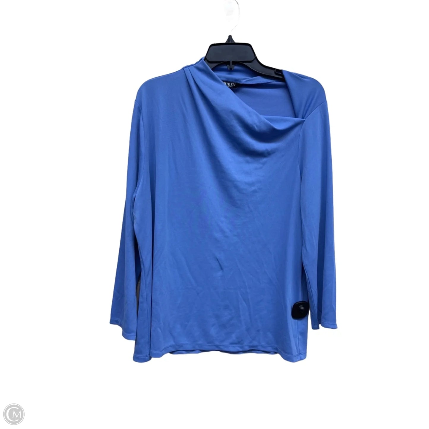 Top Long Sleeve By Lauren By Ralph Lauren In Blue, Size: Xxl