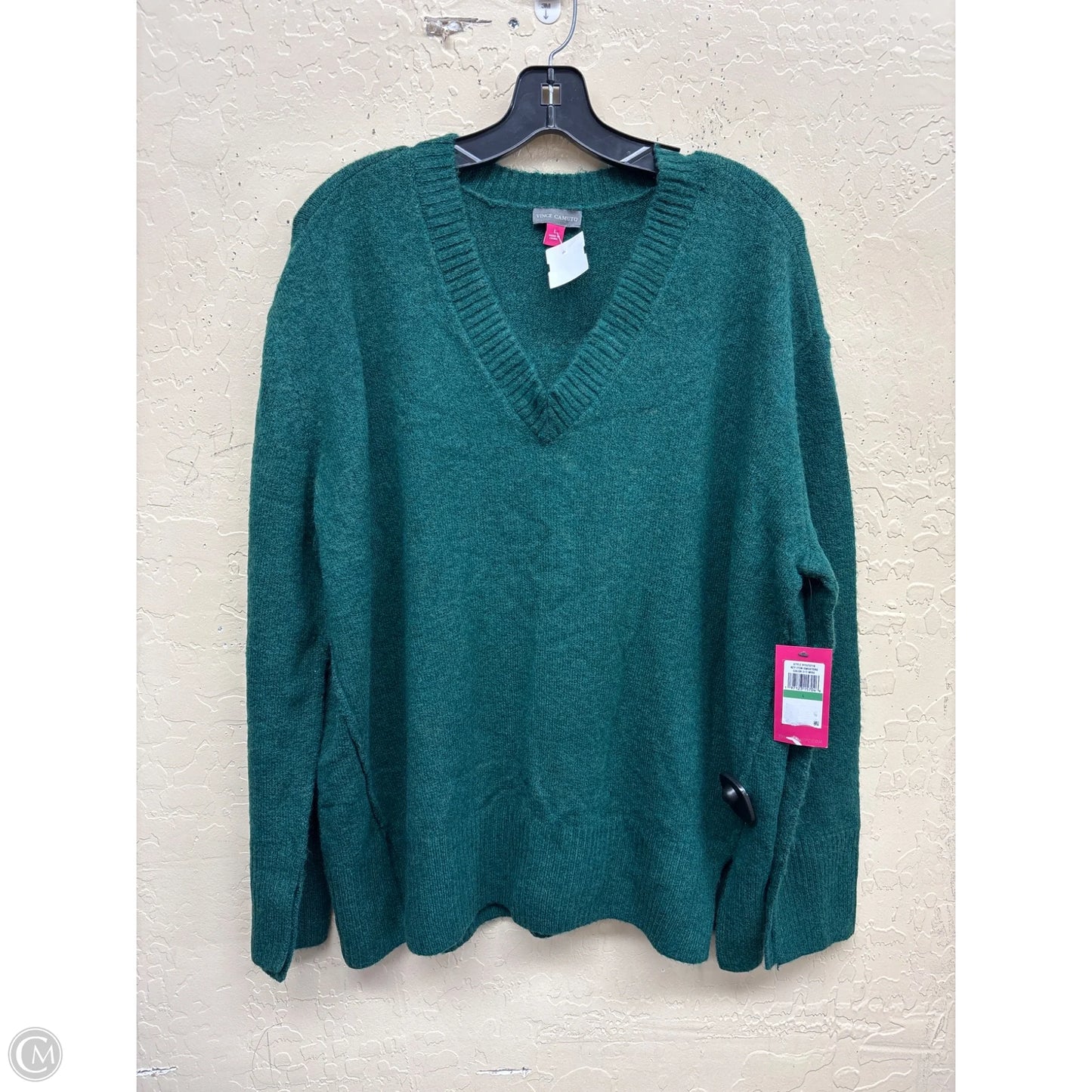 Sweater By Vince Camuto In Green, Size: L