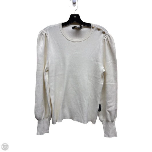 Top Long Sleeve By Lauren By Ralph Lauren In Cream, Size: Xl