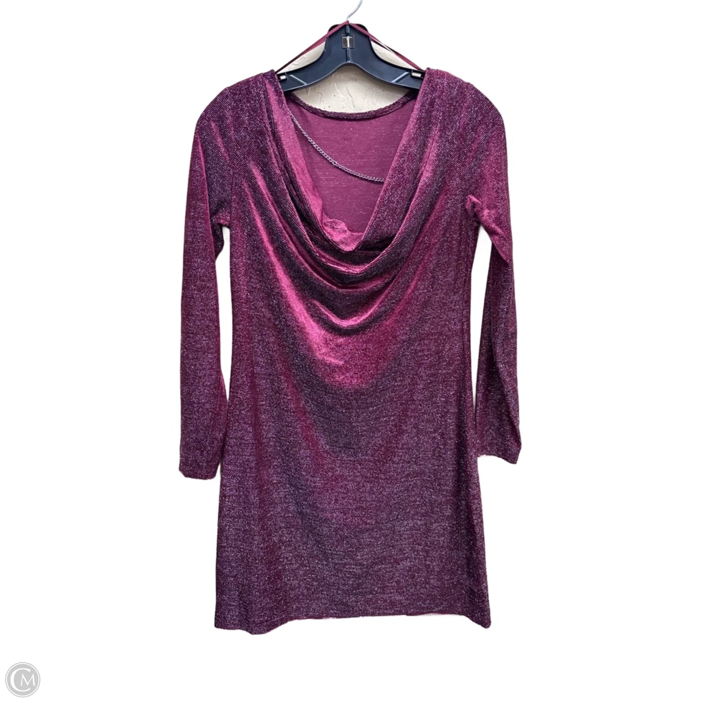 Dress Party Short By Michael By Michael Kors In Purple & Silver, Size: S