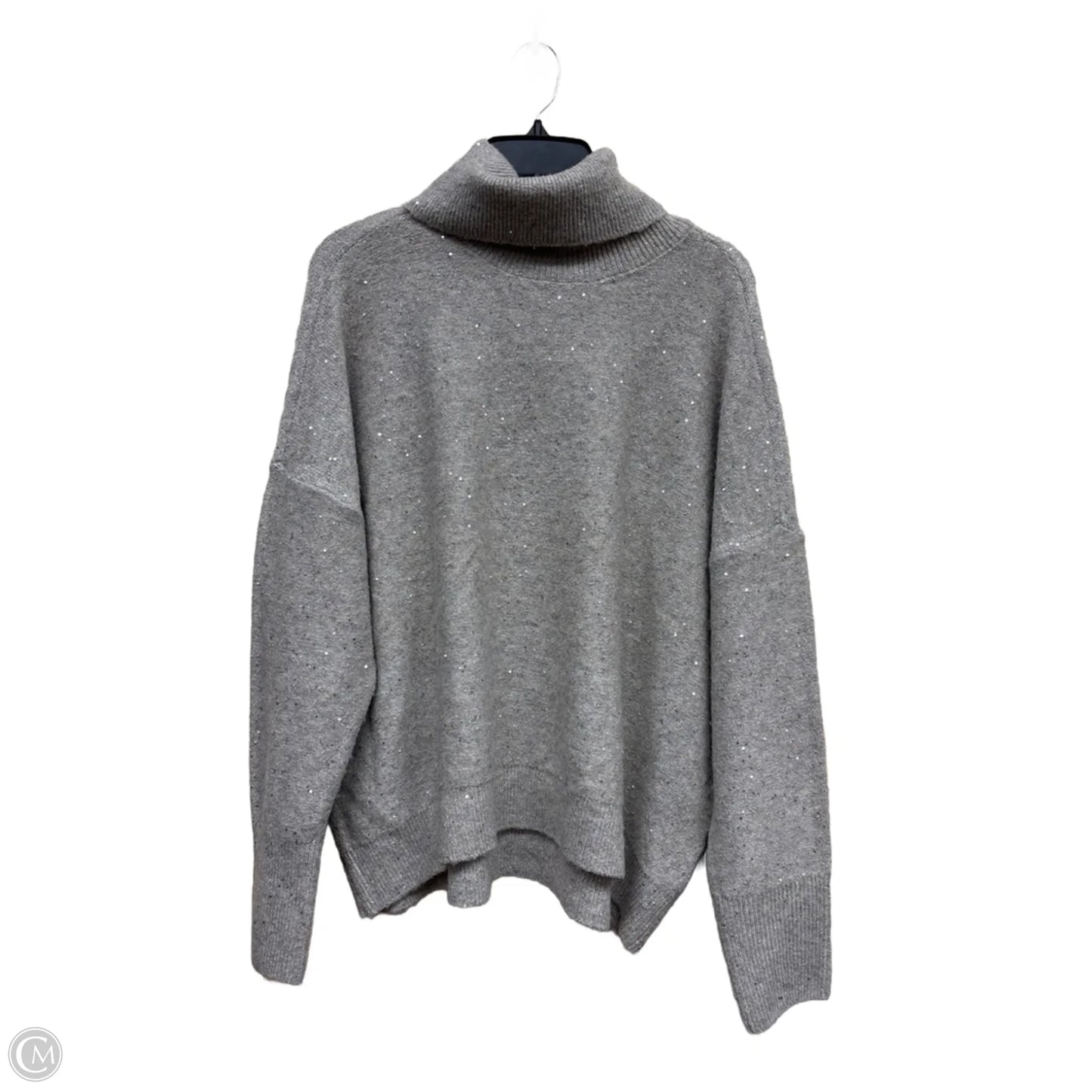 Sweater By Vince Camuto In Grey & Tan, Size: L