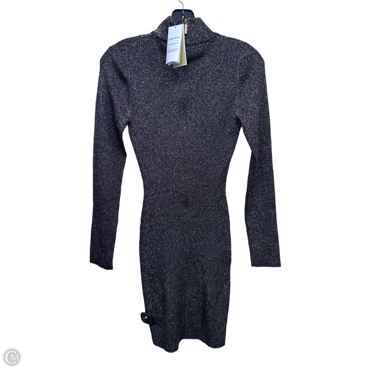 Dress Party Midi By Michael By Michael Kors In Black & Gold, Size: M