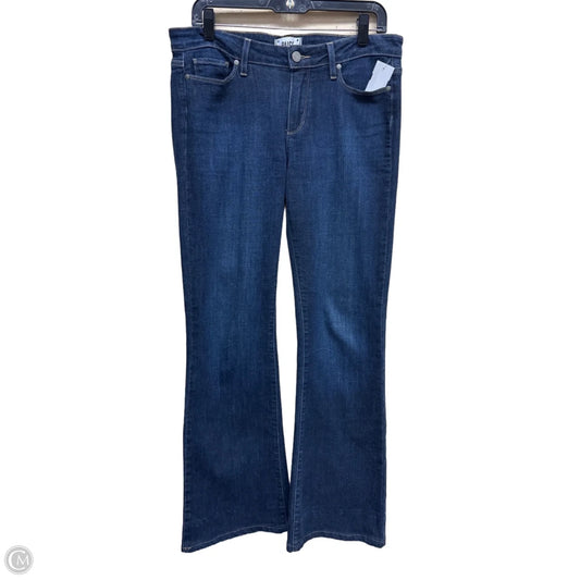 Jeans Straight By Paige In Blue Denim, Size: 12