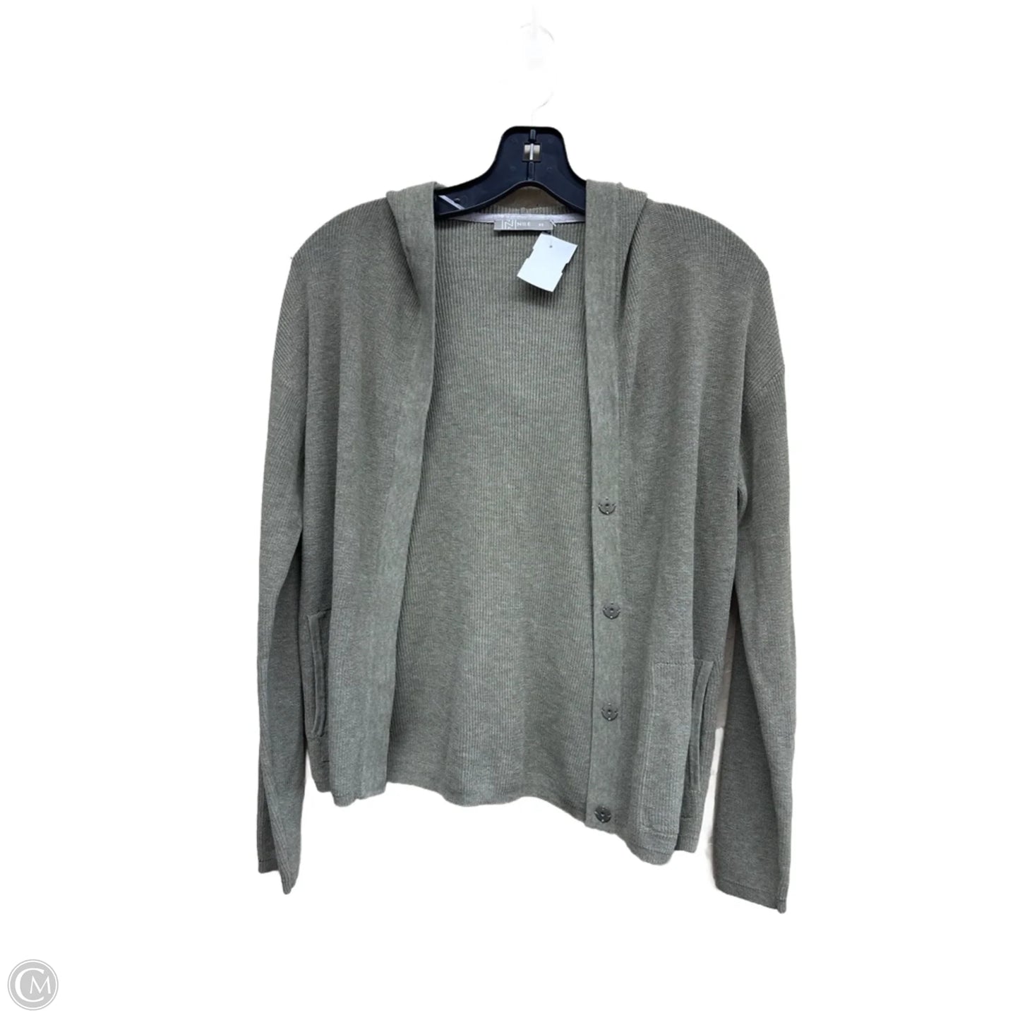 Sweater Cardigan By Clothes Mentor In Green, Size: Xs