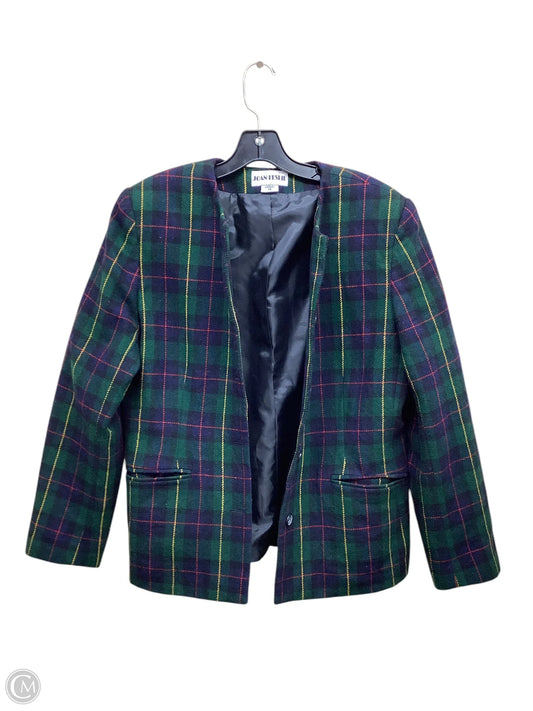 Blazer By Clothes Mentor In Plaid Pattern, Size: 12