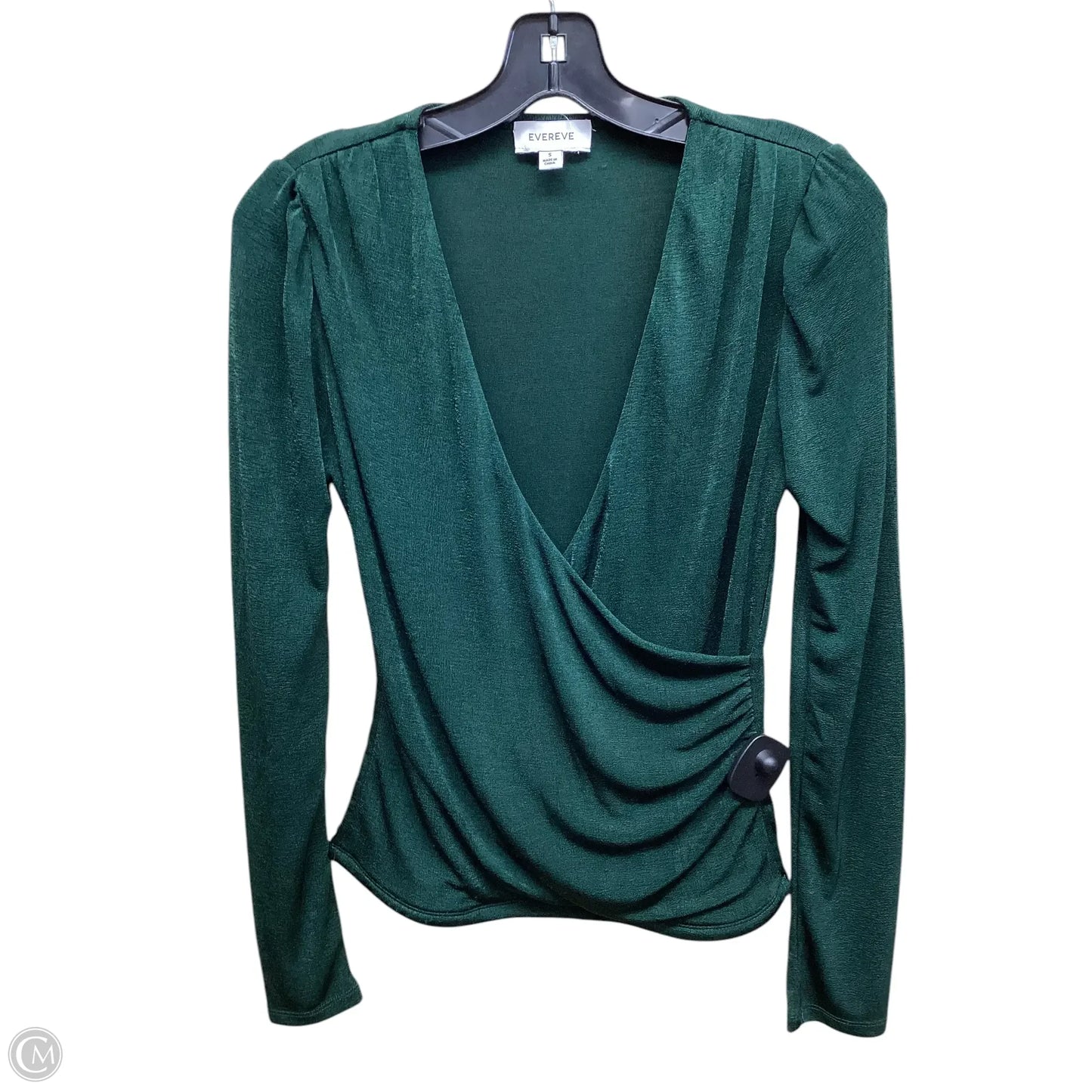Top Long Sleeve By Evereve In Green, Size: S