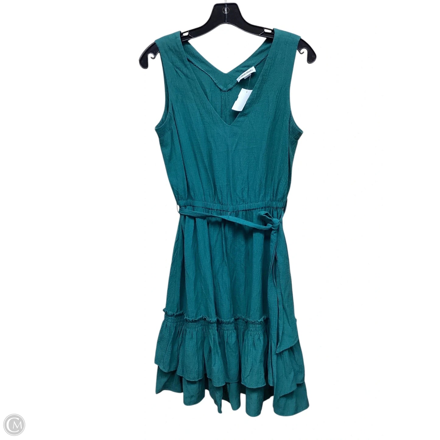 Dress Casual Short By Calvin Klein In Green, Size: 4p