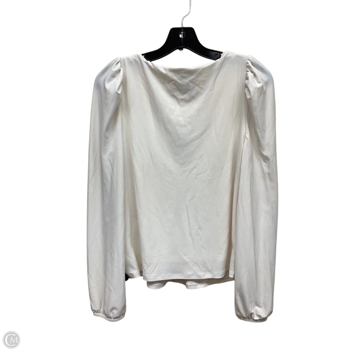 Top Long Sleeve By Express In Cream, Size: S
