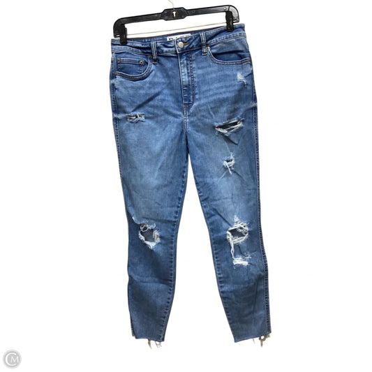 Jeans Straight By Daze In Blue Denim, Size: 10