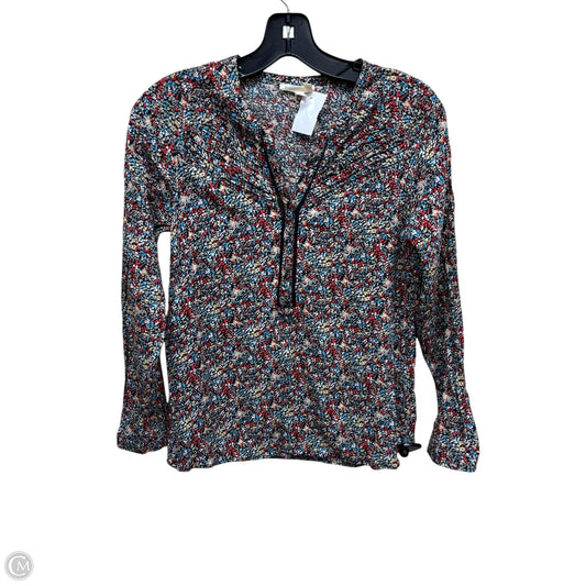 Top Long Sleeve By Meadow Rue In Floral Print, Size: Xs