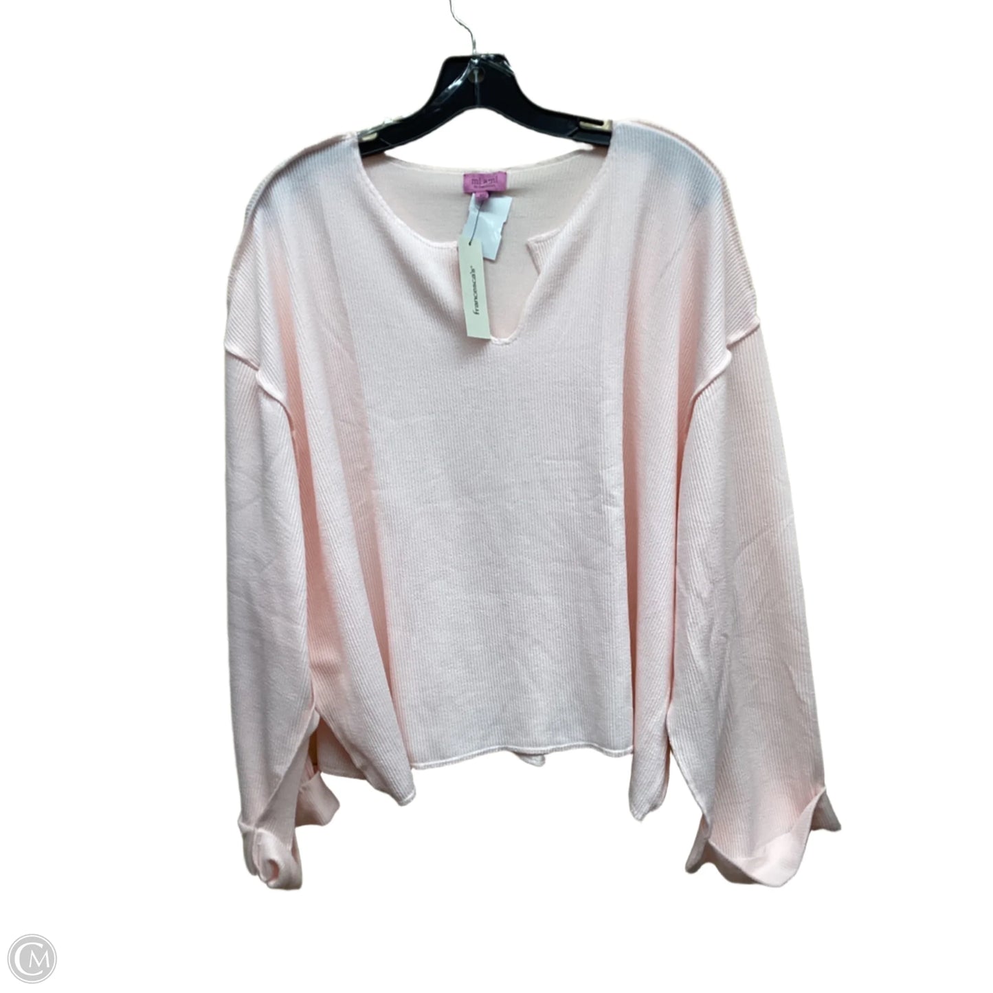 Top Long Sleeve By Mi Ami In Pink, Size: M