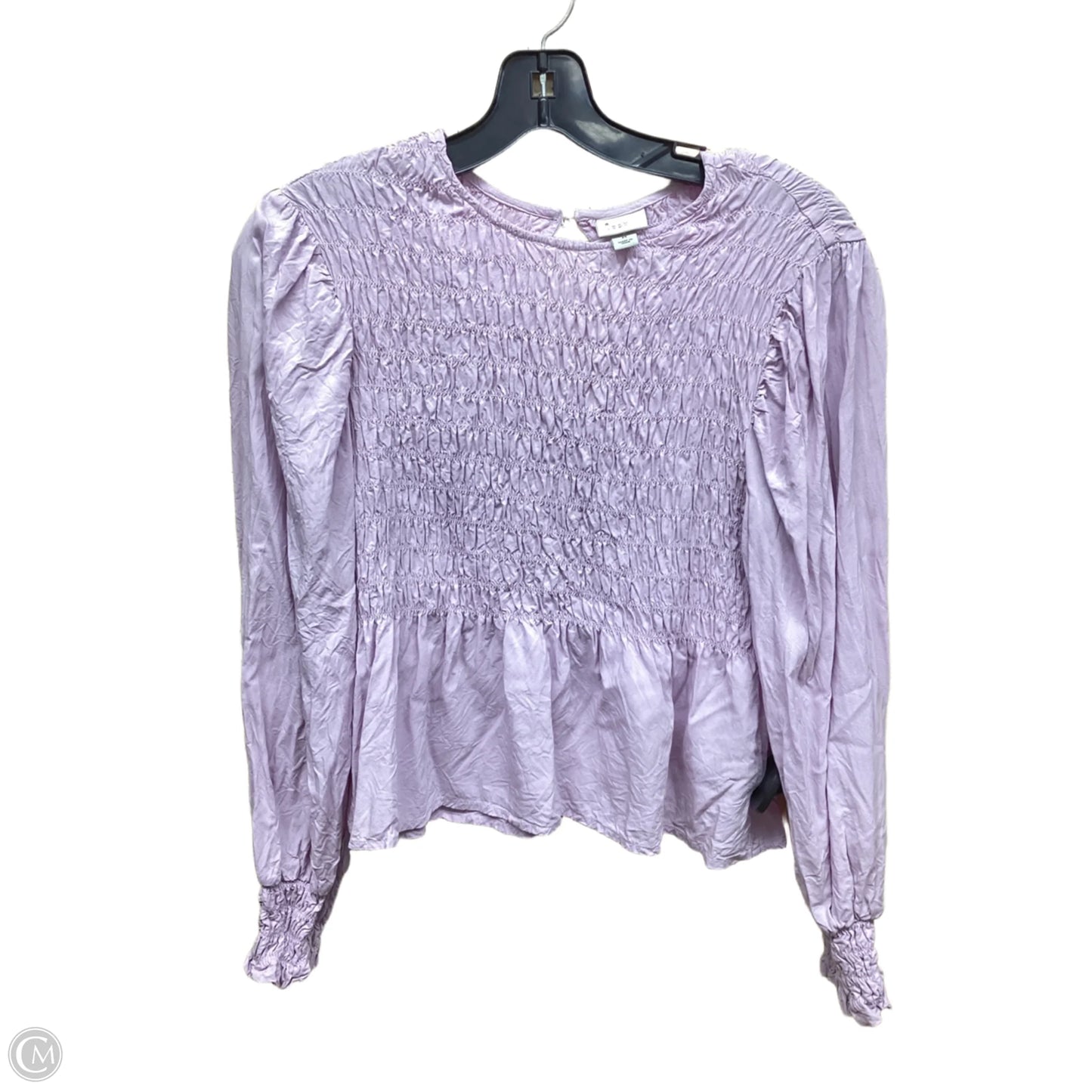 Top Long Sleeve By A New Day In Purple, Size: M