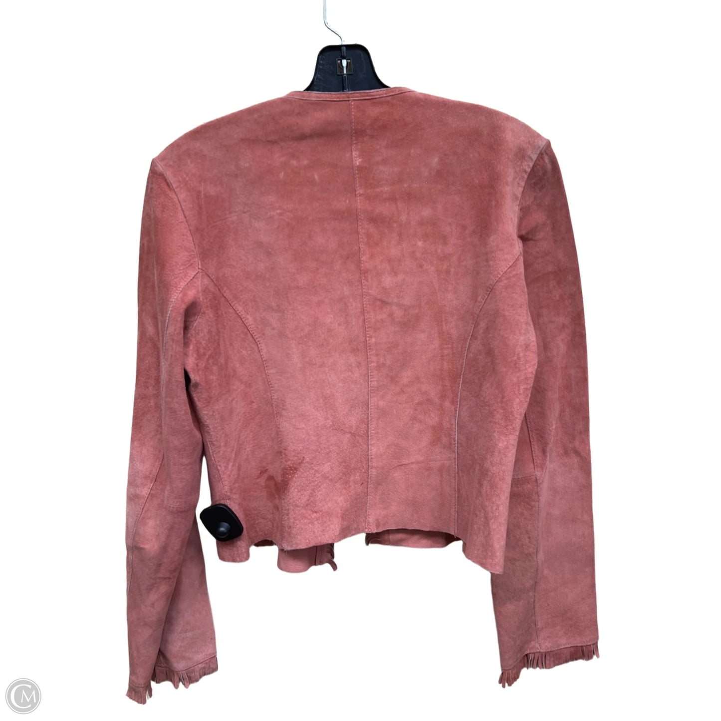 Jacket Leather By Clothes Mentor In Pink, Size: L