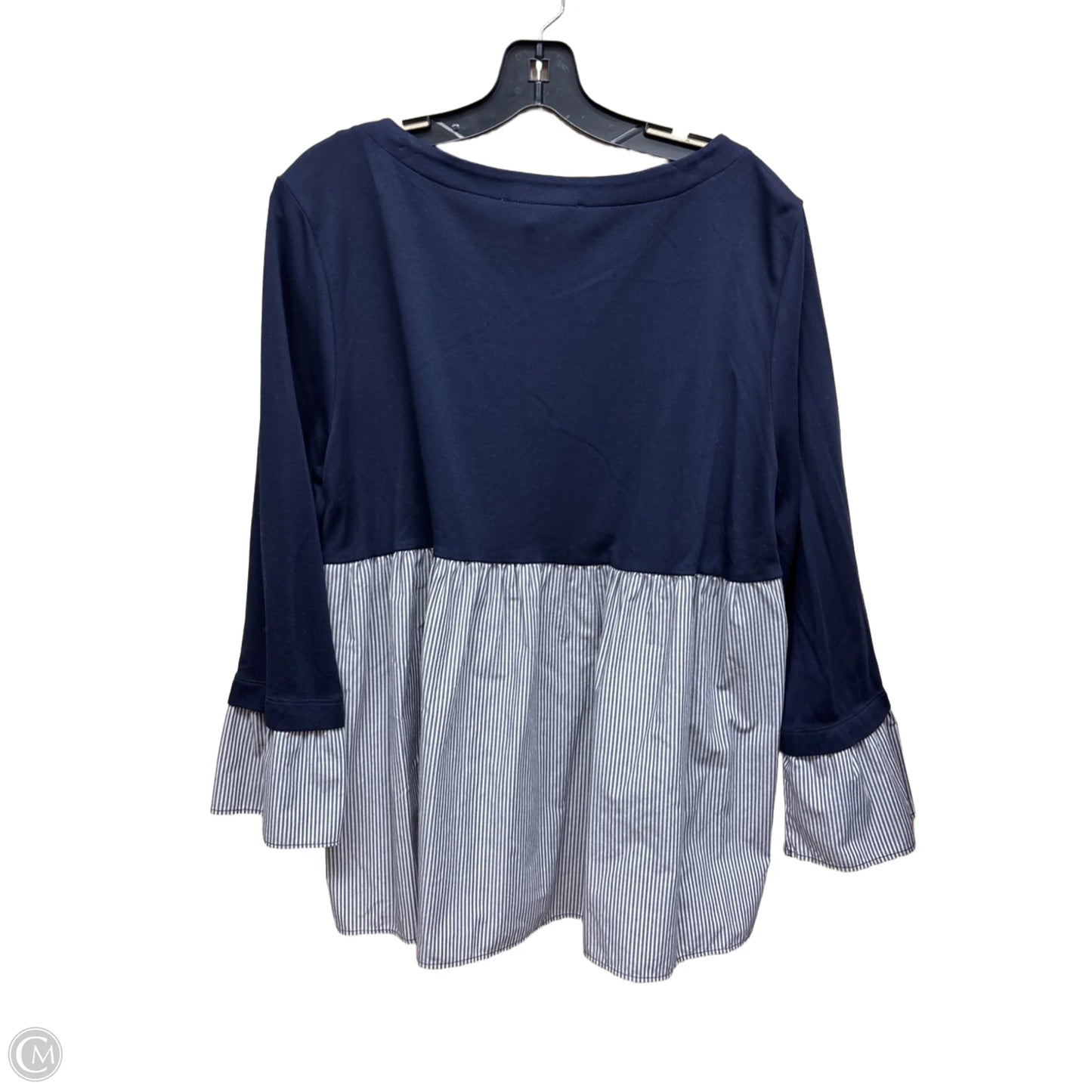 Top Long Sleeve By Loft In Navy, Size: L
