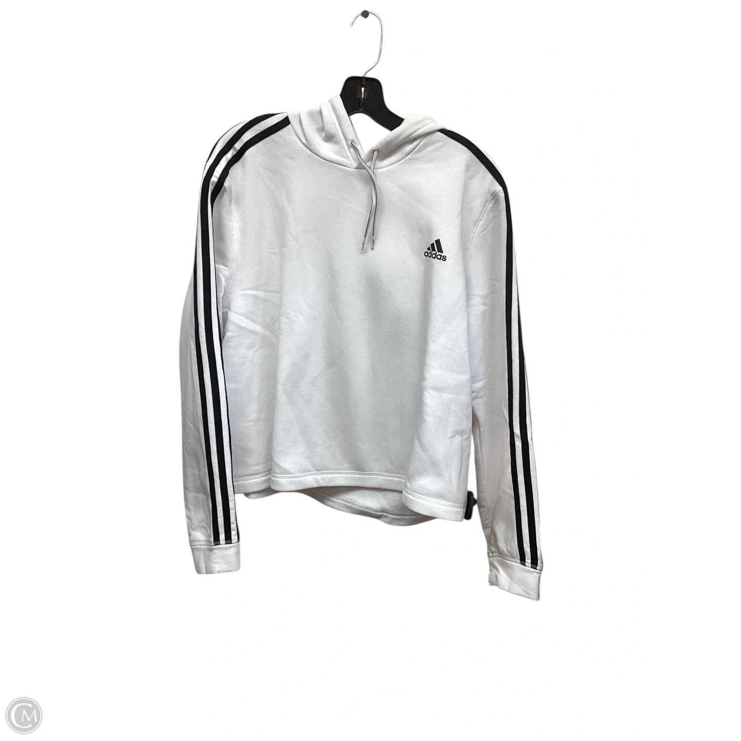 Athletic Sweatshirt Hoodie By Adidas In White, Size: 2x