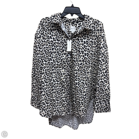 Top Long Sleeve By Maeve In Animal Print, Size: L