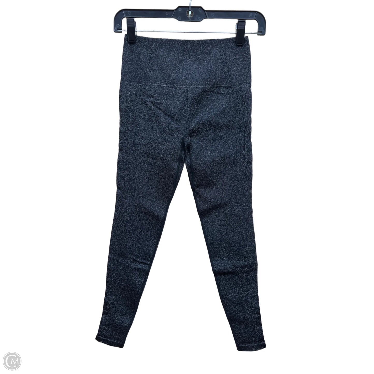Athletic Leggings By Fabletics In Black & Silver, Size: S