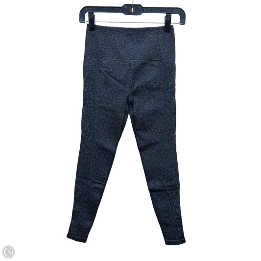 Athletic Leggings By Fabletics In Black & Silver, Size: S
