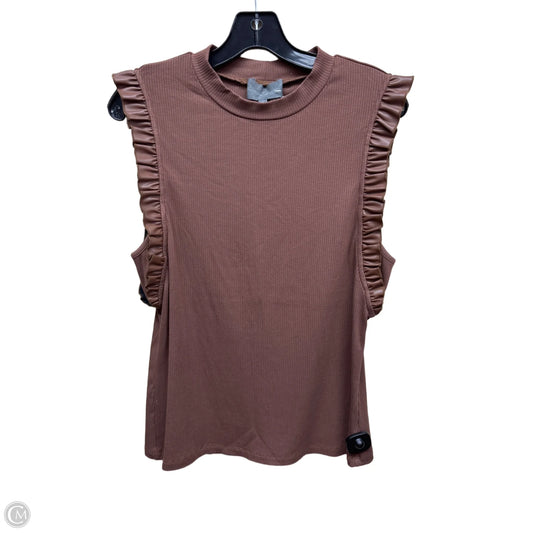 Top Sleeveless By Sunday In Brooklyn In Brown, Size: Xl