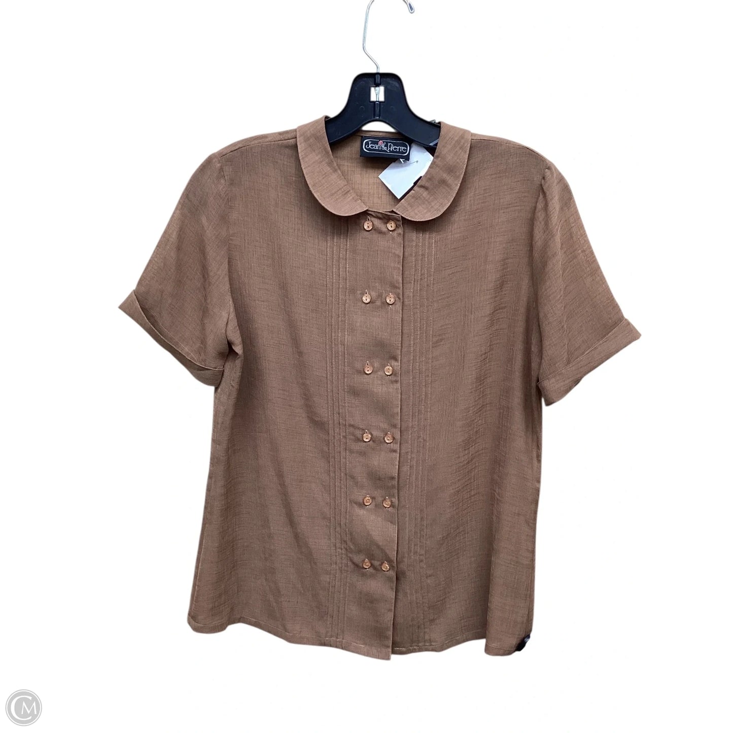 Top Short Sleeve By Clothes Mentor In Brown, Size: 8