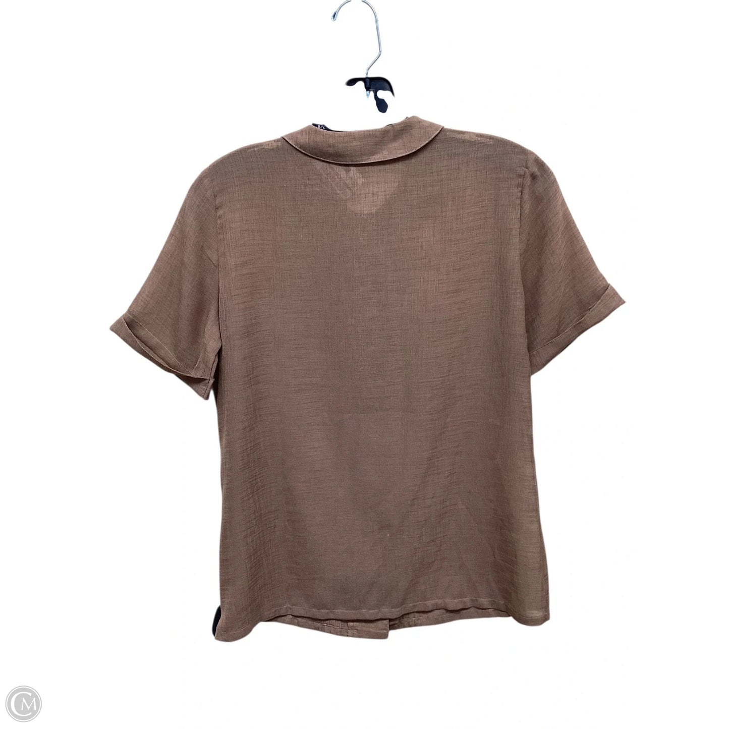 Top Short Sleeve By Clothes Mentor In Brown, Size: 8