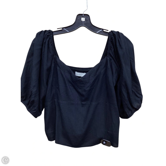 Top Short Sleeve By Abercrombie And Fitch In Black, Size: Xl