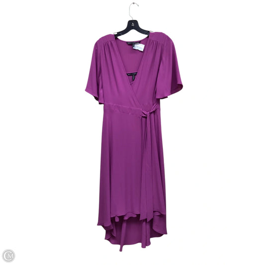 Dress Casual Midi By White House Black Market In Purple, Size: Xs