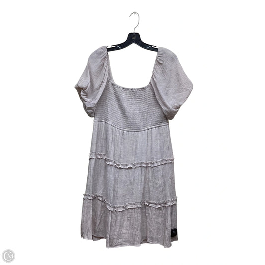 Dress Casual Short By Clothes Mentor In Taupe, Size: Xl