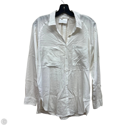 Top Long Sleeve By Lou And Grey In White, Size: S