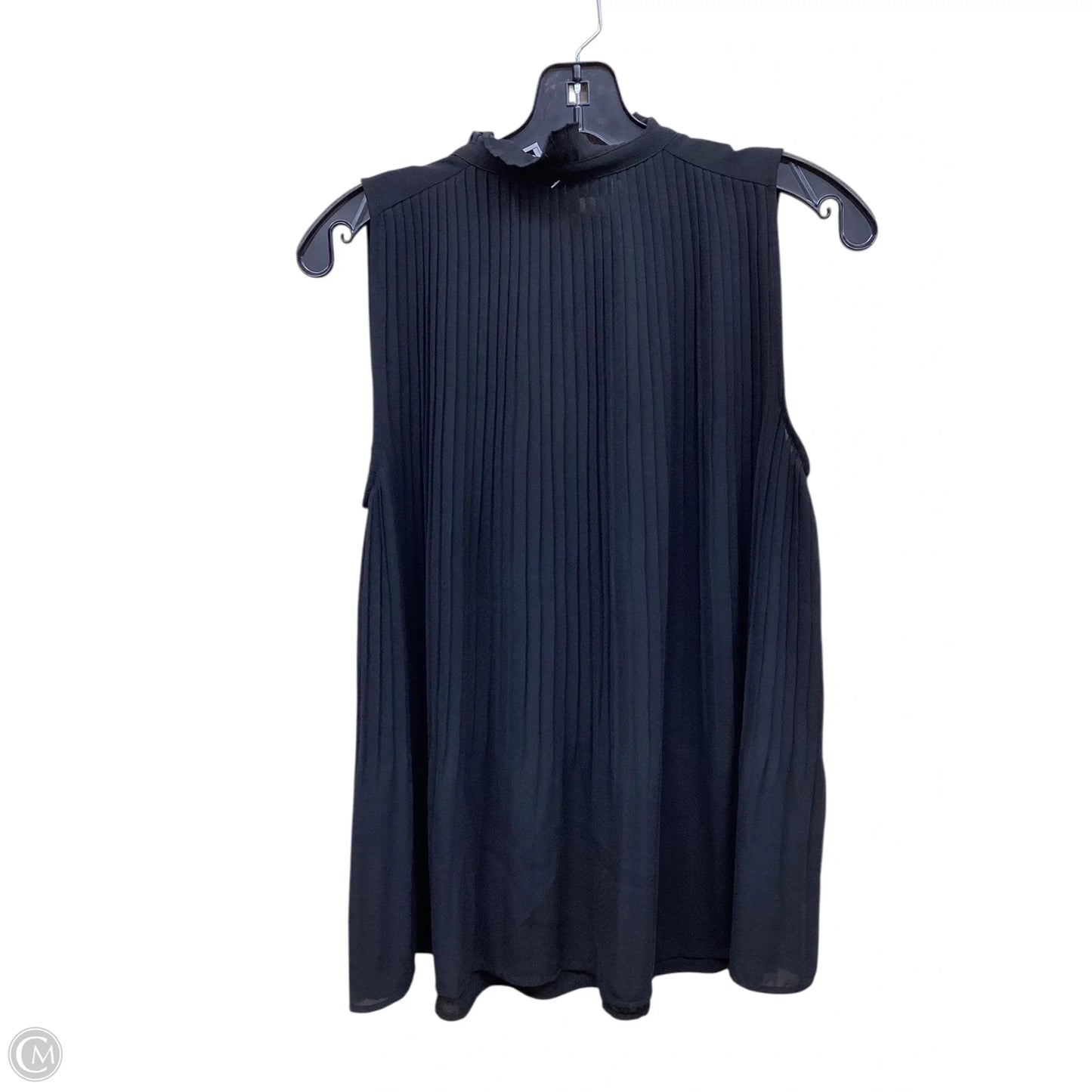 Top Sleeveless By Loft In Black, Size: S