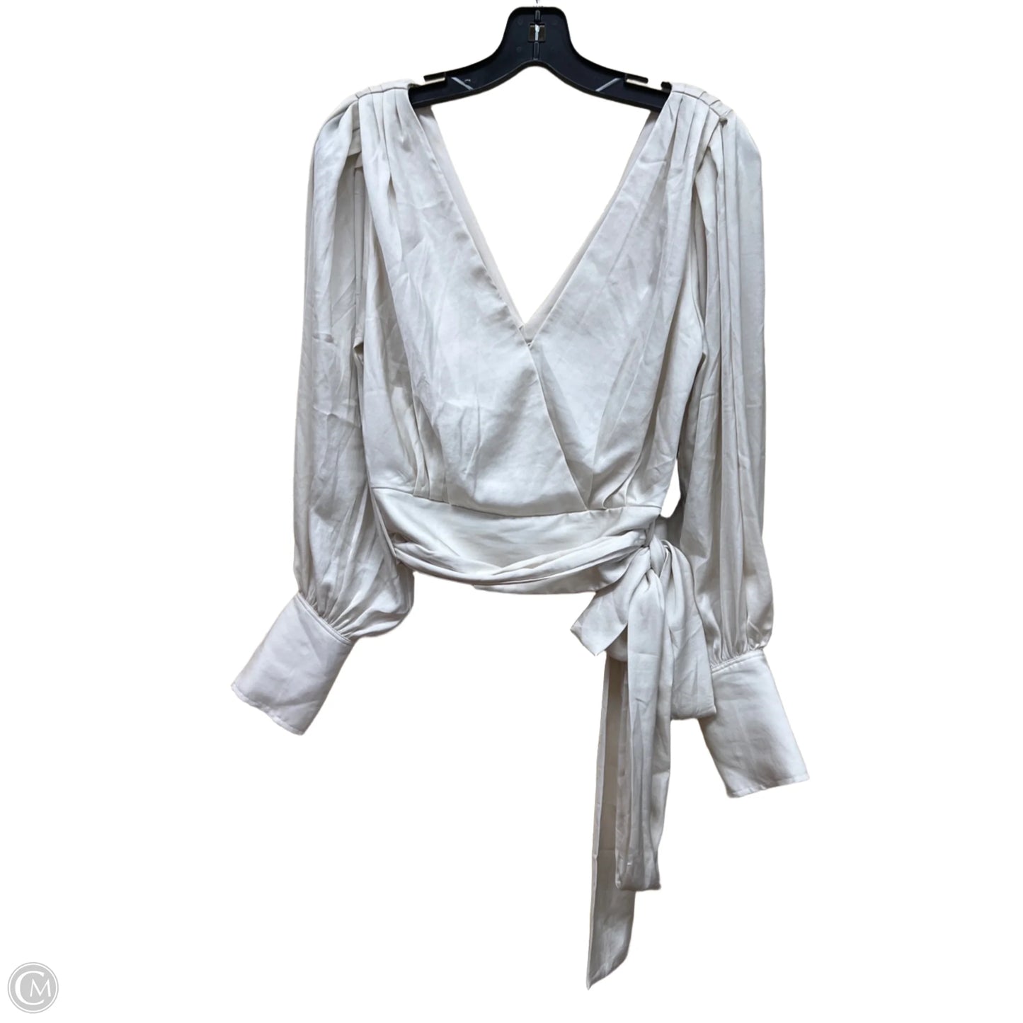 Top Long Sleeve By Banana Republic In Beige, Size: 4