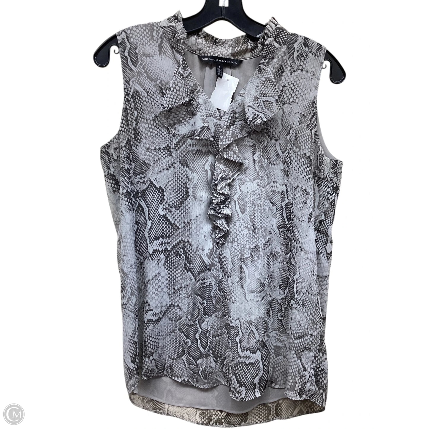 Top Sleeveless By White House Black Market In Grey, Size: 2
