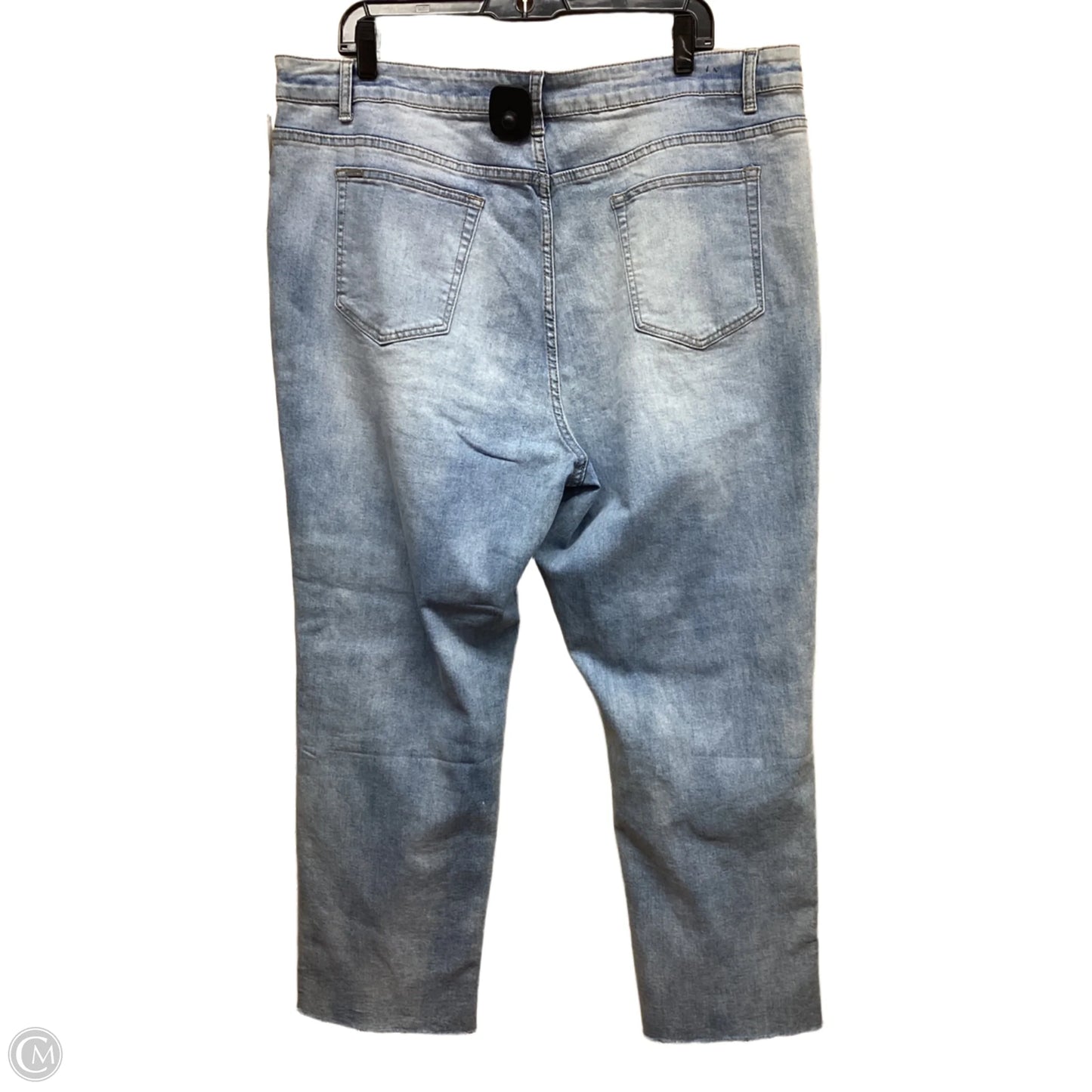 Jeans Straight By Chic In Blue Denim, Size: 20