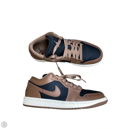 Shoes Luxury Designer By Jordan In Black & Brown, Size: 7.5