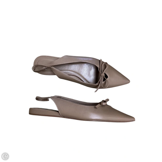 Shoes Flats By H&m In Brown, Size: 8
