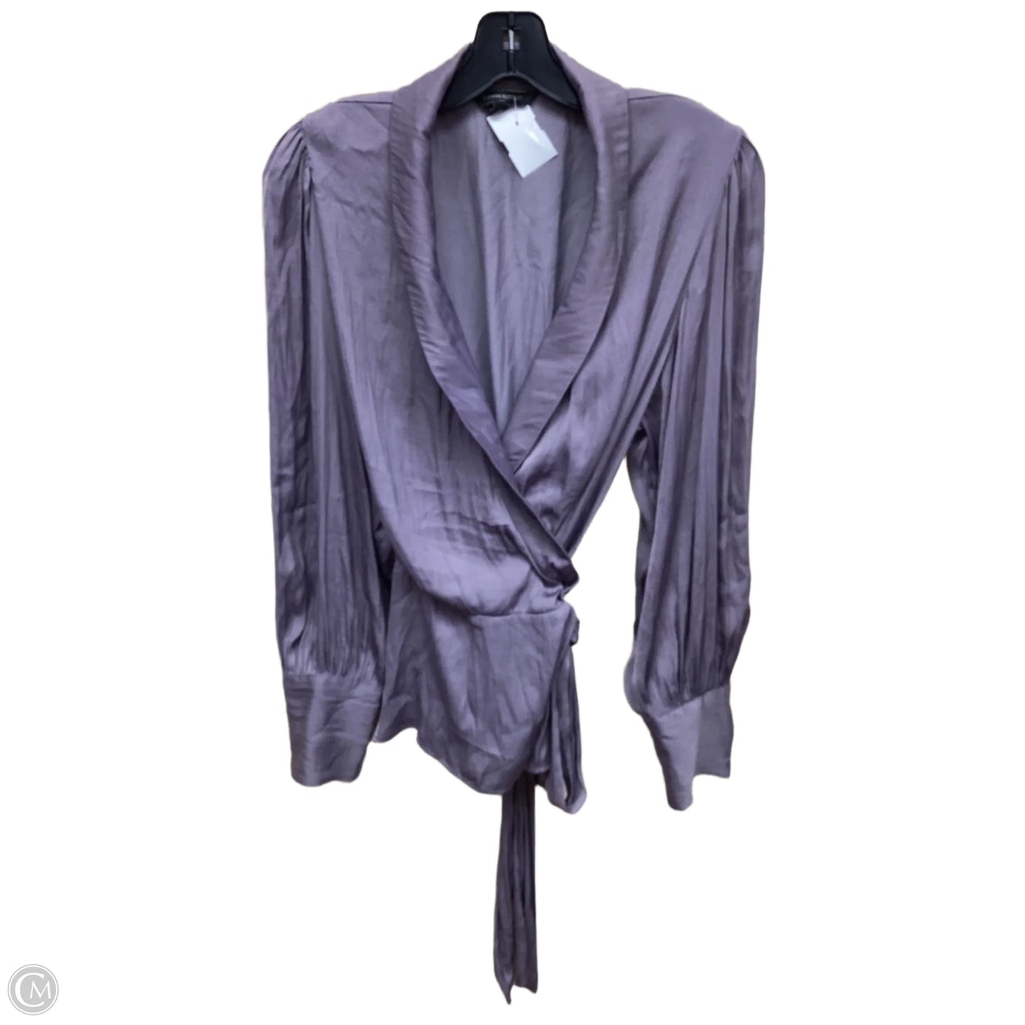 Top Long Sleeve By Banana Republic In Purple, Size: L