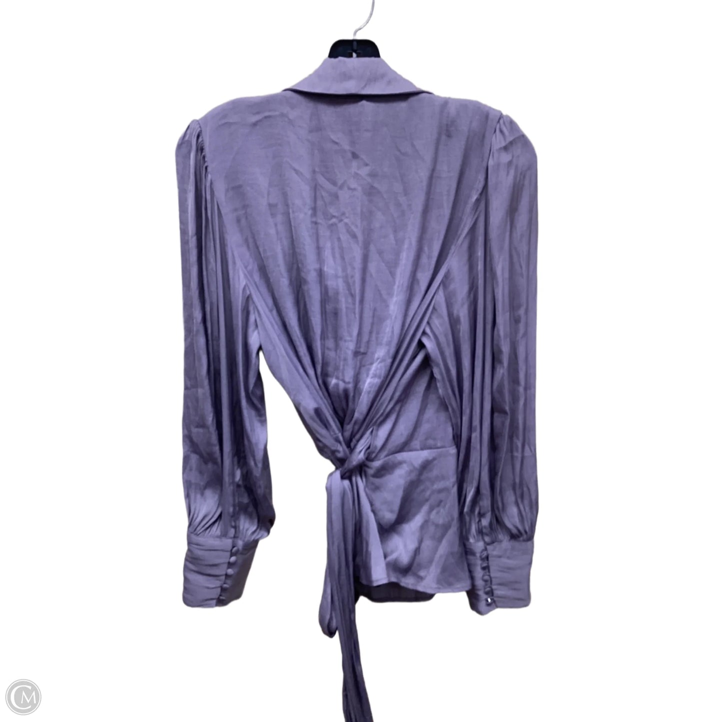 Top Long Sleeve By Banana Republic In Purple, Size: L