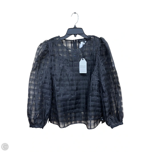 Top Long Sleeve By English Factory In Black, Size: M