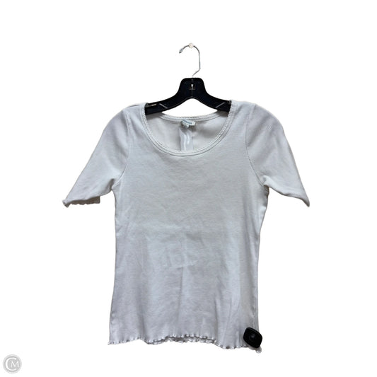 Top Short Sleeve By Sundance In White, Size: L