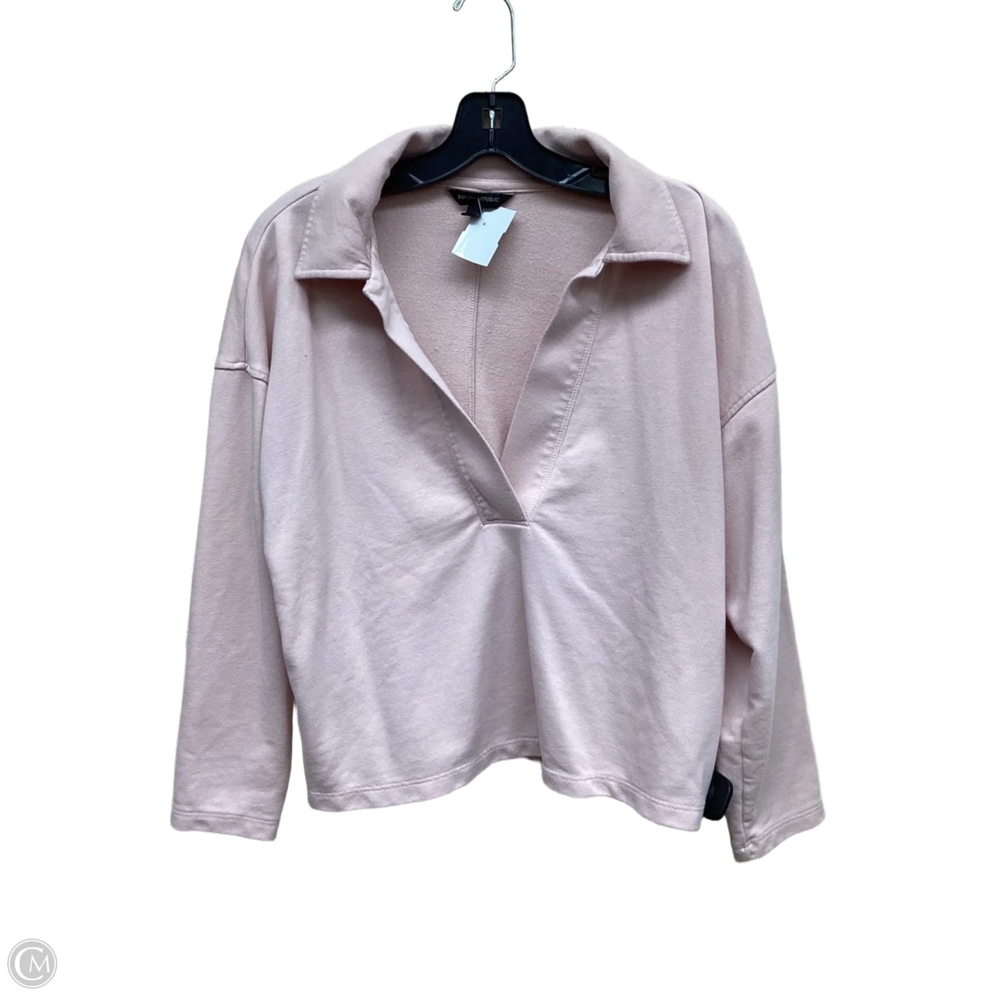 Top Long Sleeve By Banana Republic In Pink, Size: S