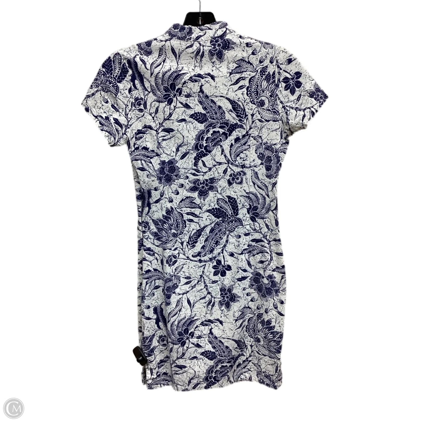 Dress Casual Midi By Clothes Mentor In Blue & Cream, Size: S