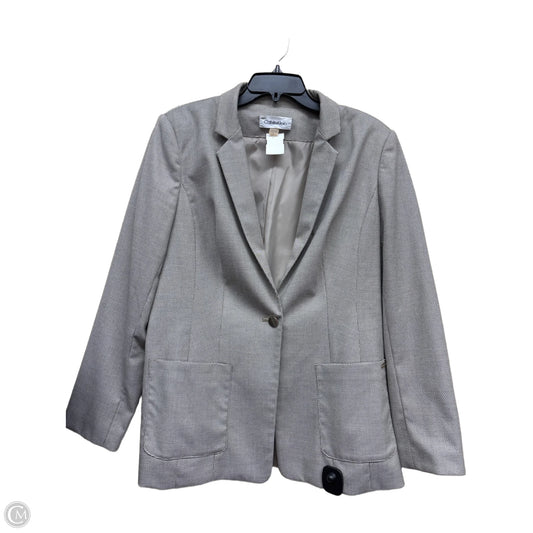 Blazer By Calvin Klein In Brown, Size: 14