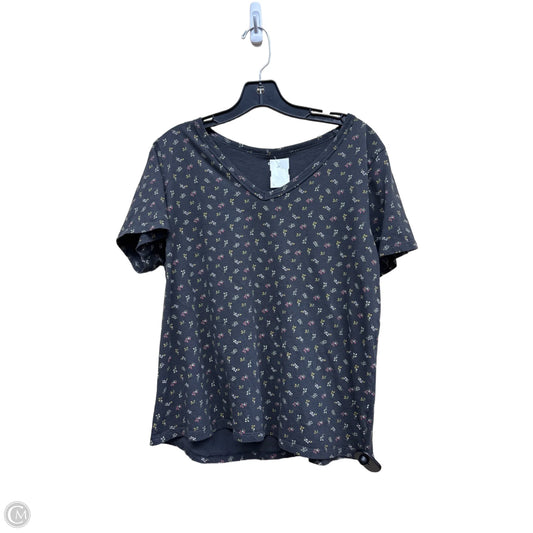 Top Short Sleeve By Old Navy In Floral Print, Size: L