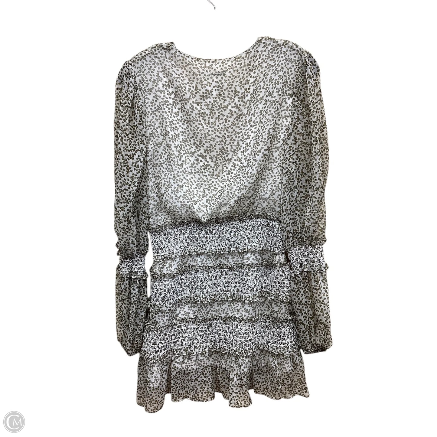 Dress Casual Short By Clothes Mentor In Green & White, Size: Xs