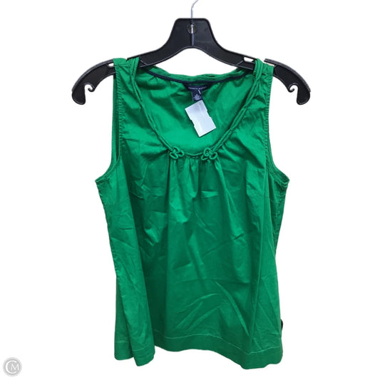 Top Sleeveless By Tommy Hilfiger In Green, Size: M