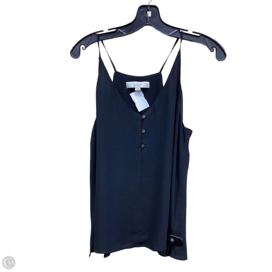 Top Sleeveless By Loft In Black, Size: M