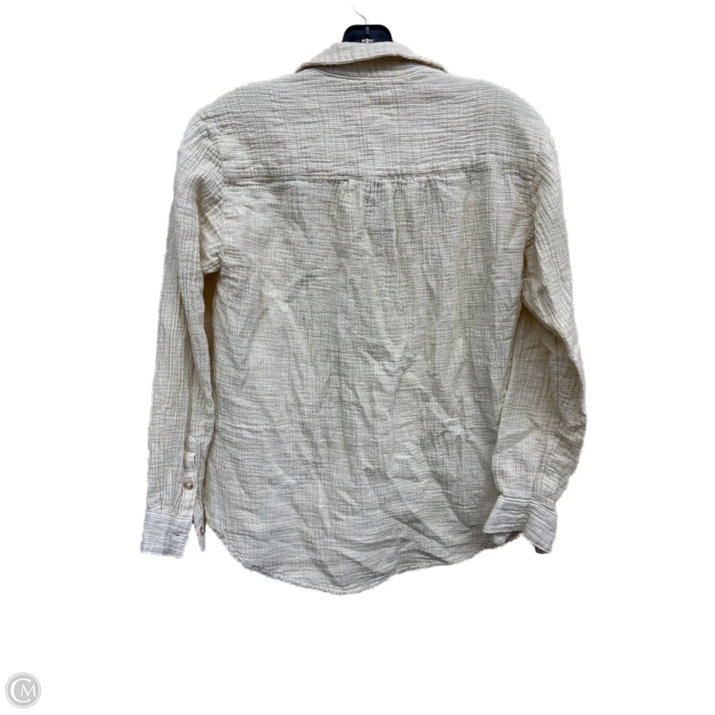 Top Long Sleeve By Anthropologie In Tan, Size: Xs